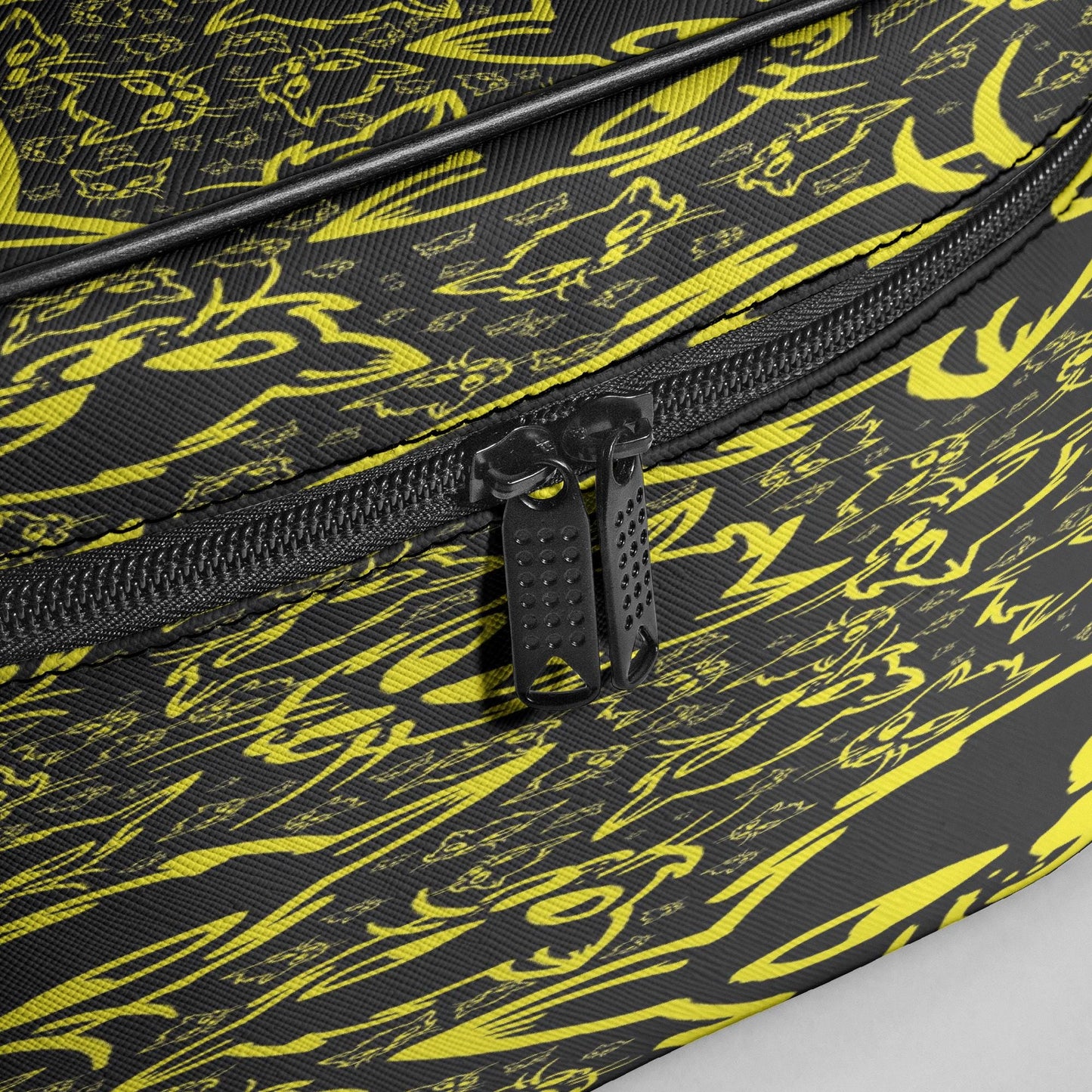 Black Yellow Mellow Travel Makeup Bag