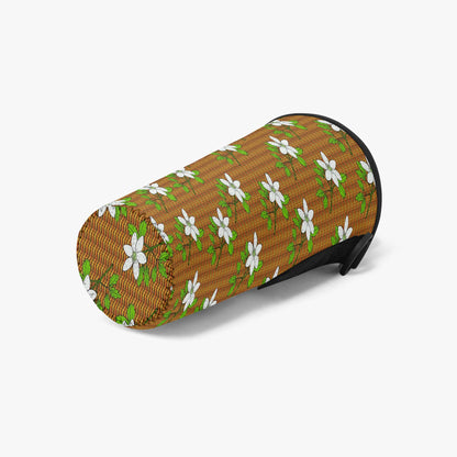 Floral In Plaid Tumbler Sleeve with Phone Holder
