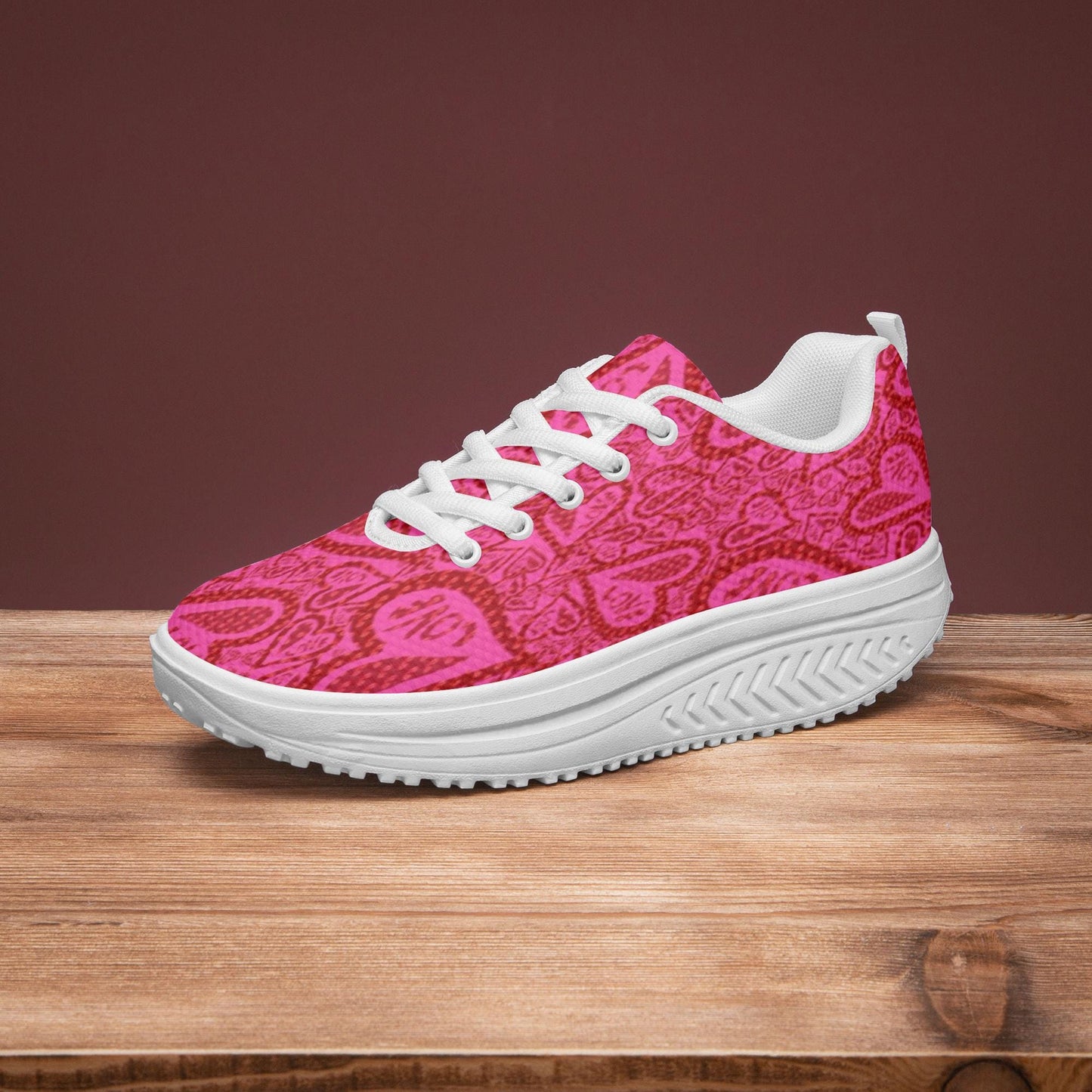 Hearts Of Love Casual Women’s Mesh Rocking Shoes