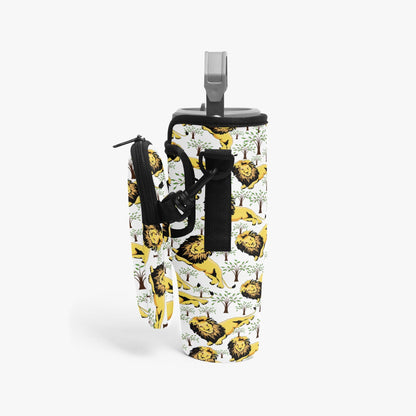 Chill Lion Tumbler Sleeve with Phone Holder