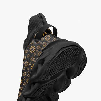 Flower Boomtelyah High-top Bounce Mesh Knit Sneakers
