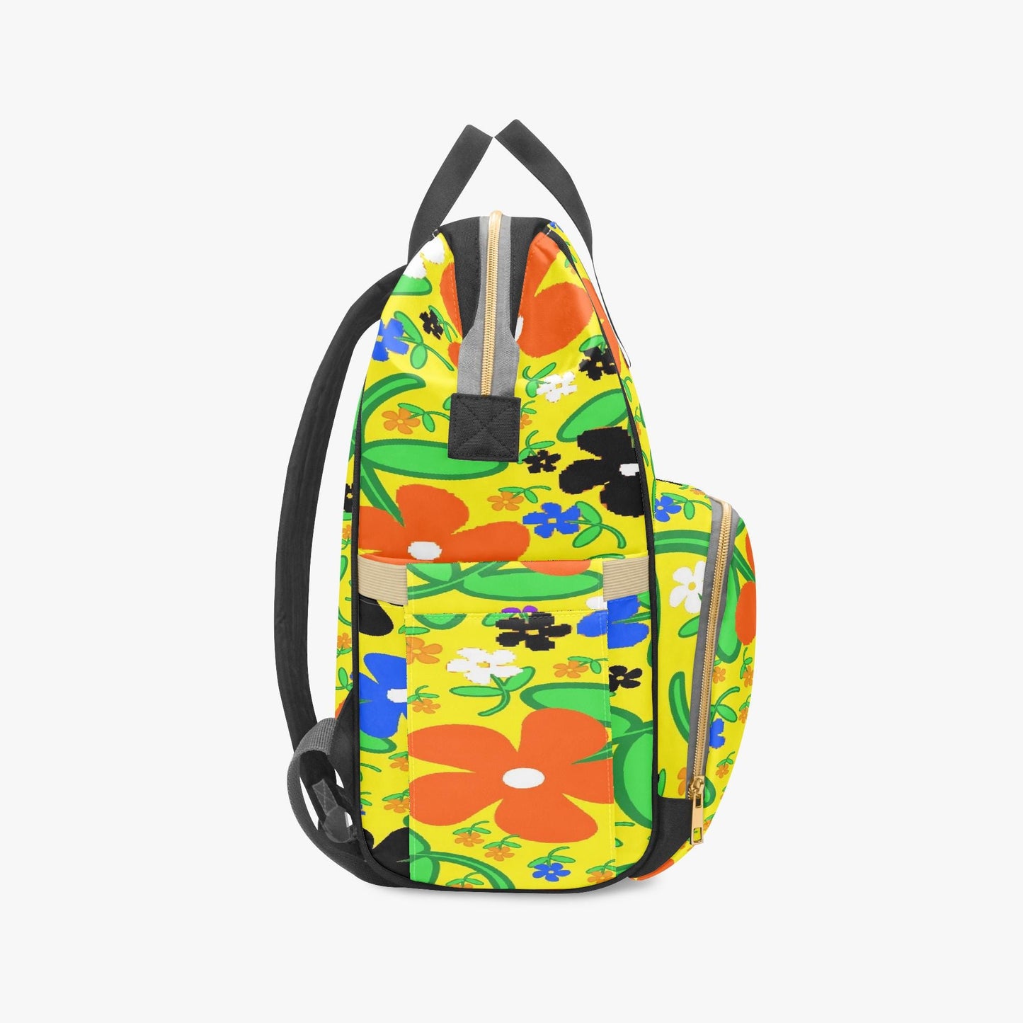 Colorful Flowers Baby Momaz Diaper Backpack