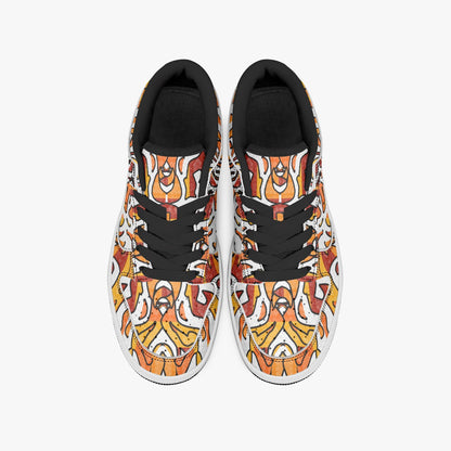 Heavenly Cross Stylish Low-Top Leather Sneakers