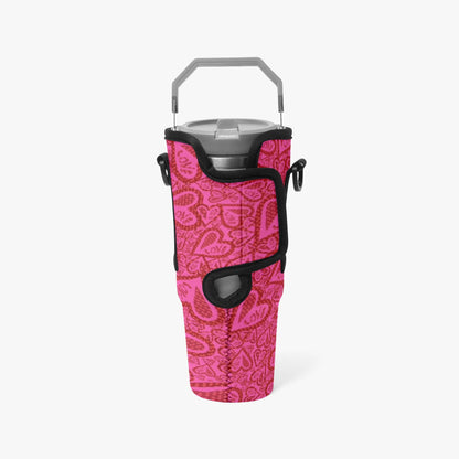 Hearts Of Love Tumbler Sleeve with Phone Holder
