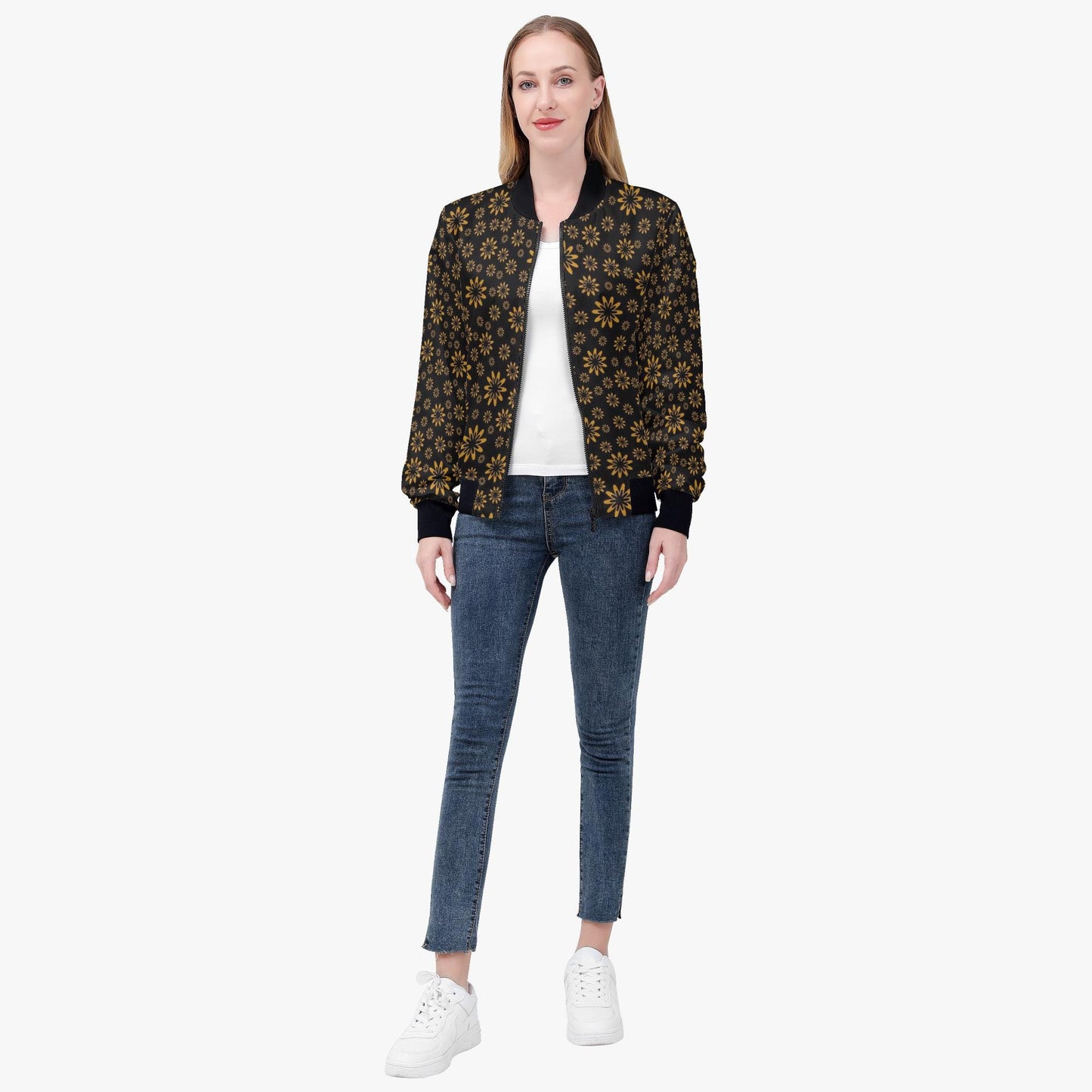 Flower Boomtelyah Women's Bomber Jacket