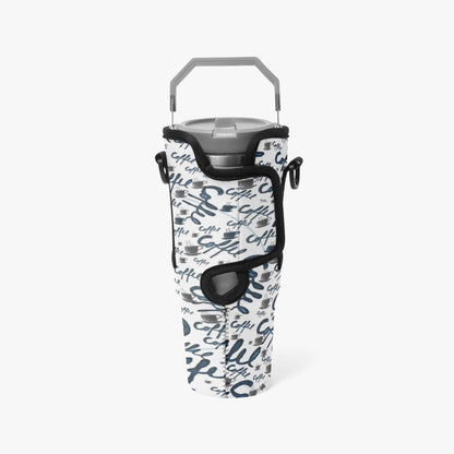 Coffee Tumbler Sleeve with Phone Holder