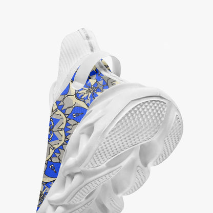 Blue Breeze High-top Bounce Mesh Knit Sneakers