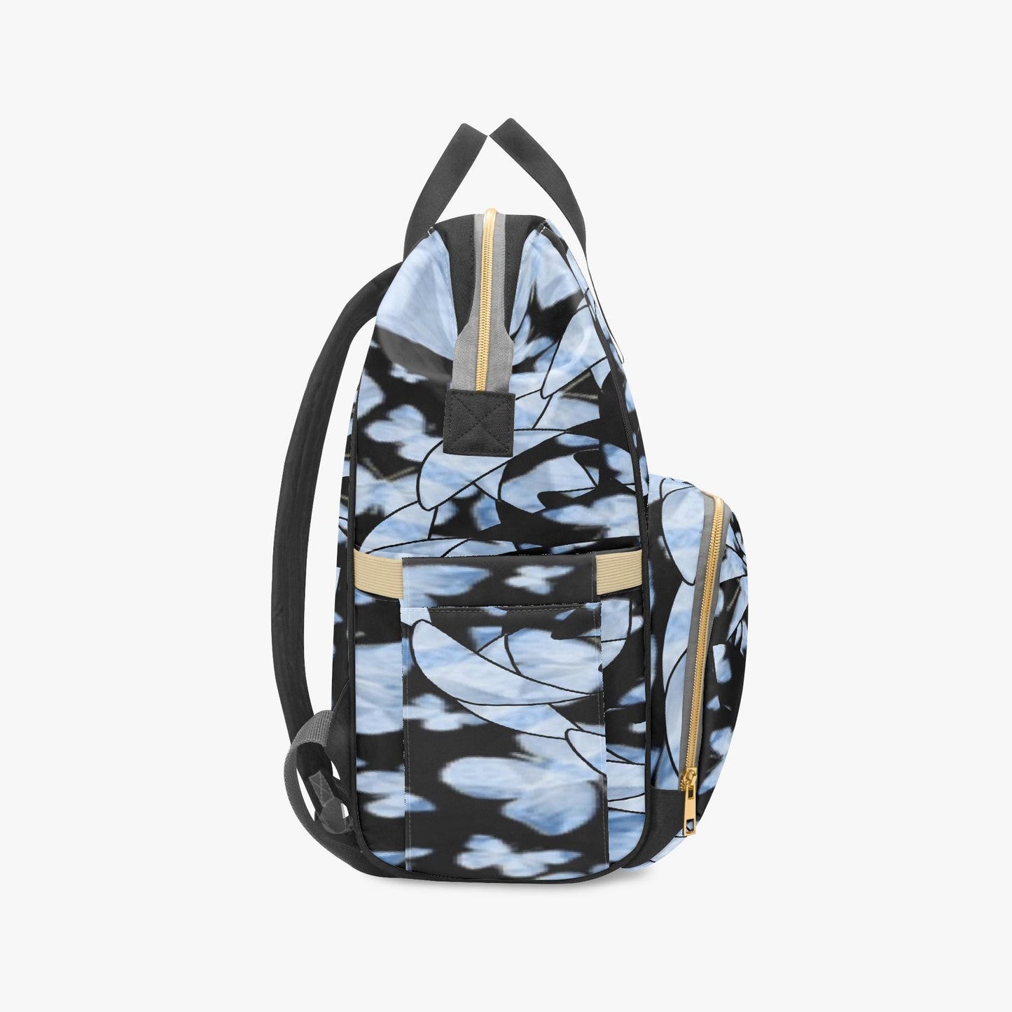 Butterfly Effect In Blue Diaper Backpack