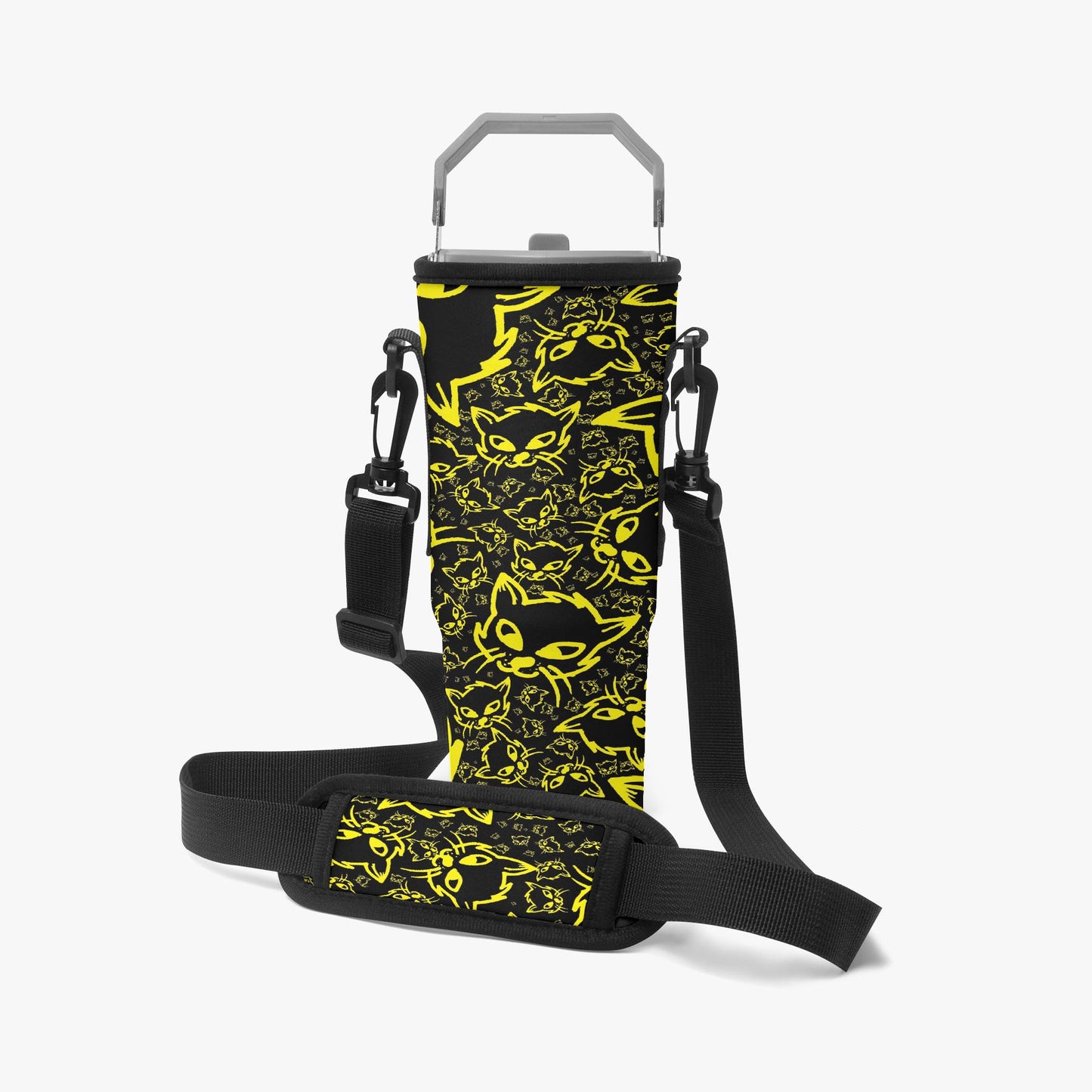 Yellow Mellow Tumbler Sleeve with Phone Holder