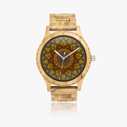 Heavenly Time Italian Olive Lumber Wooden Watch