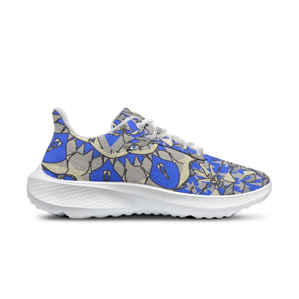 Blue Breeze Waving Running Shoes