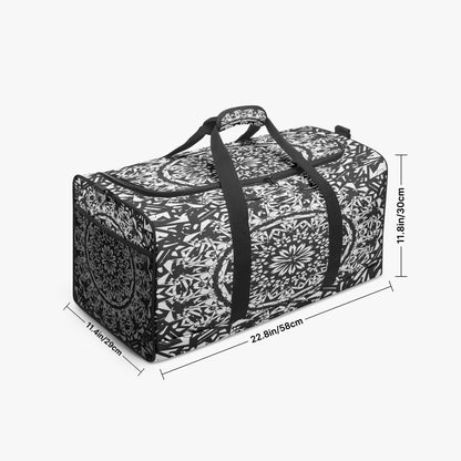 Flower BloomIn Black Duffel Bag