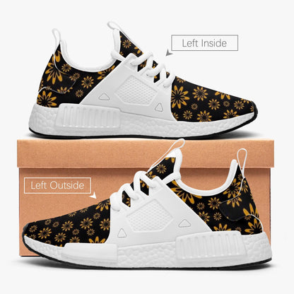 Flower Boomtelyah Lightweight Athletic Sneakers - Backstay Printable