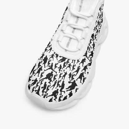 B-Ball Moves High-top Bounce Mesh Knit Sneakers