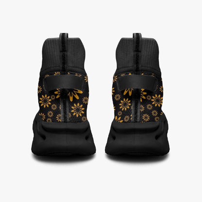 Flower Boomtelyah High-top Bounce Mesh Knit Sneakers
