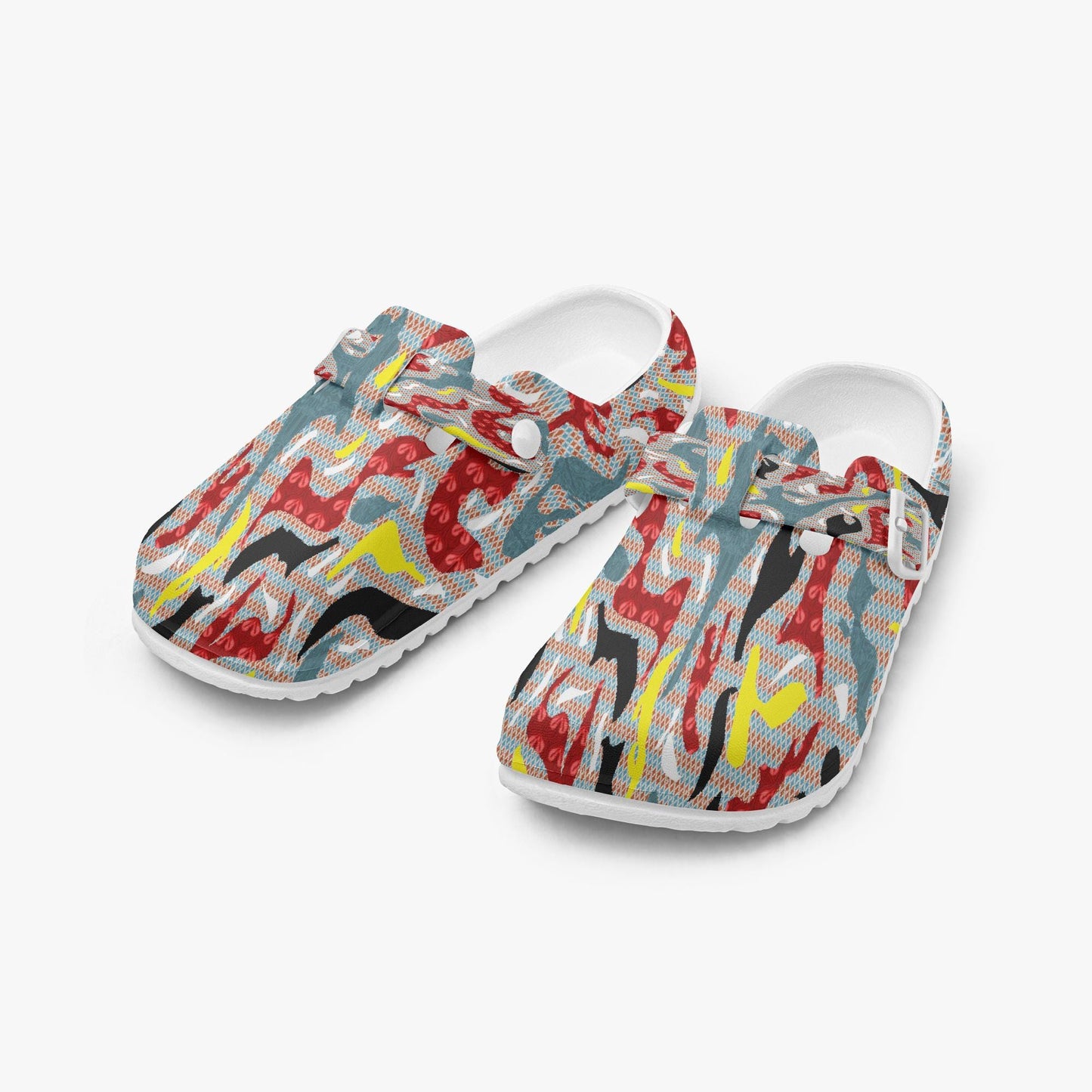 Vibrant Maze EVA Nurse Clogs