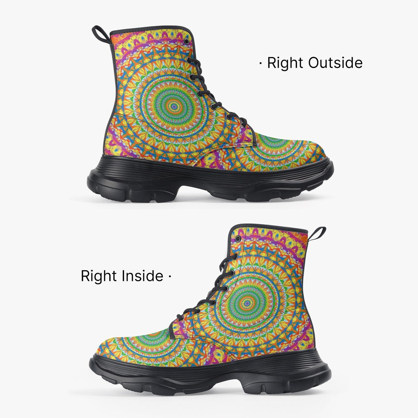 Heavenly Stylish Casual Leather Chunky Boots