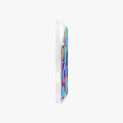 Blue FLOAT Abstract iPhone 16 Series Liquid Clear Cases