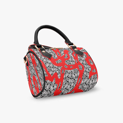 Skulls In Red Chic Crossbody Bags