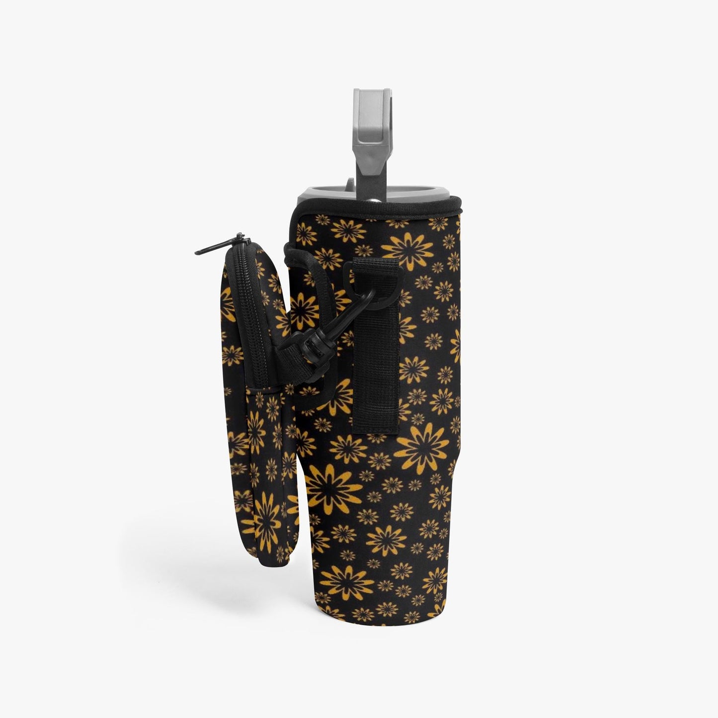 Flower Boomtelyah Tumbler Sleeve with Phone Holder