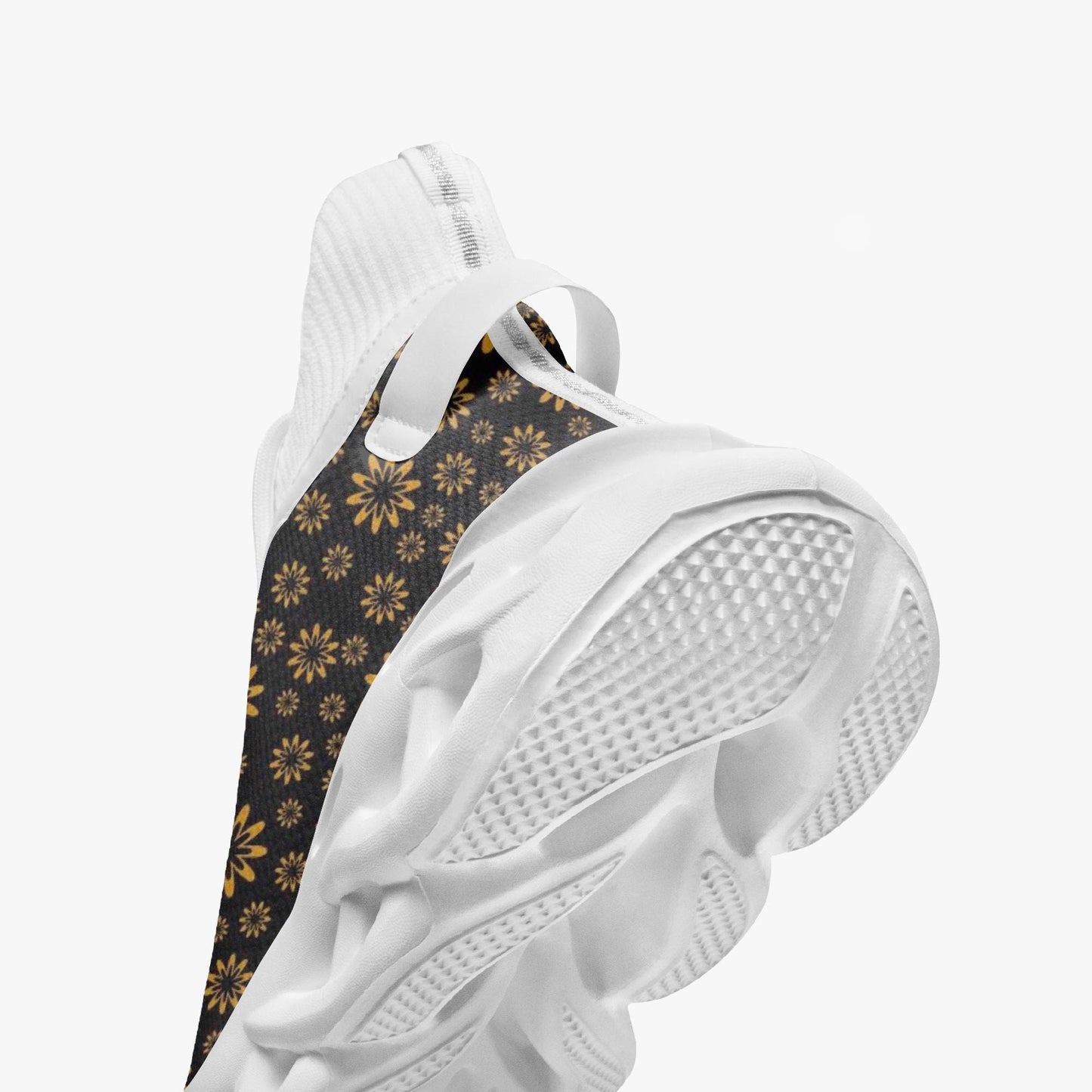 Flower Boomtelyah High-top Bounce Mesh Knit Sneakers