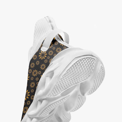Flower Boomtelyah High-top Bounce Mesh Knit Sneakers