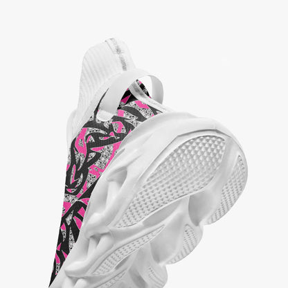 Skullfetti High-top Bounce Mesh Knit Sneakers