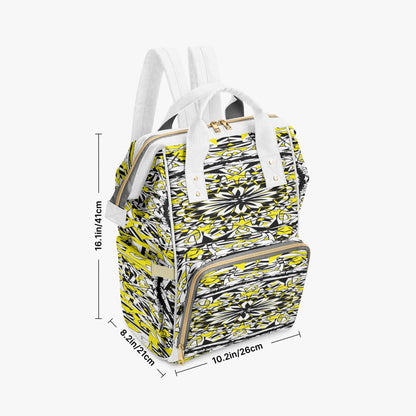 Flower Bloom In Yellow Baby Momaz Diaper Backpack