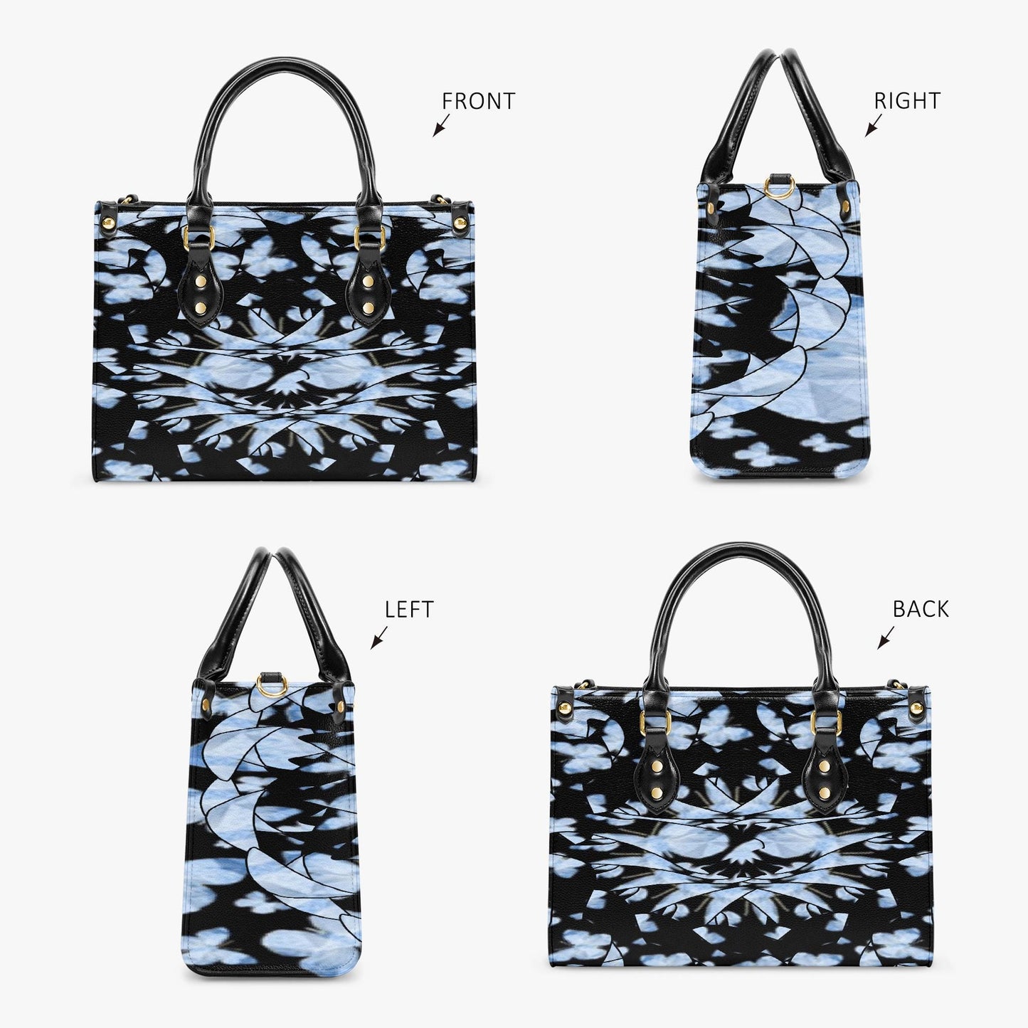 Butterfly Effecf In Black Concise Type Women's Tote Bag