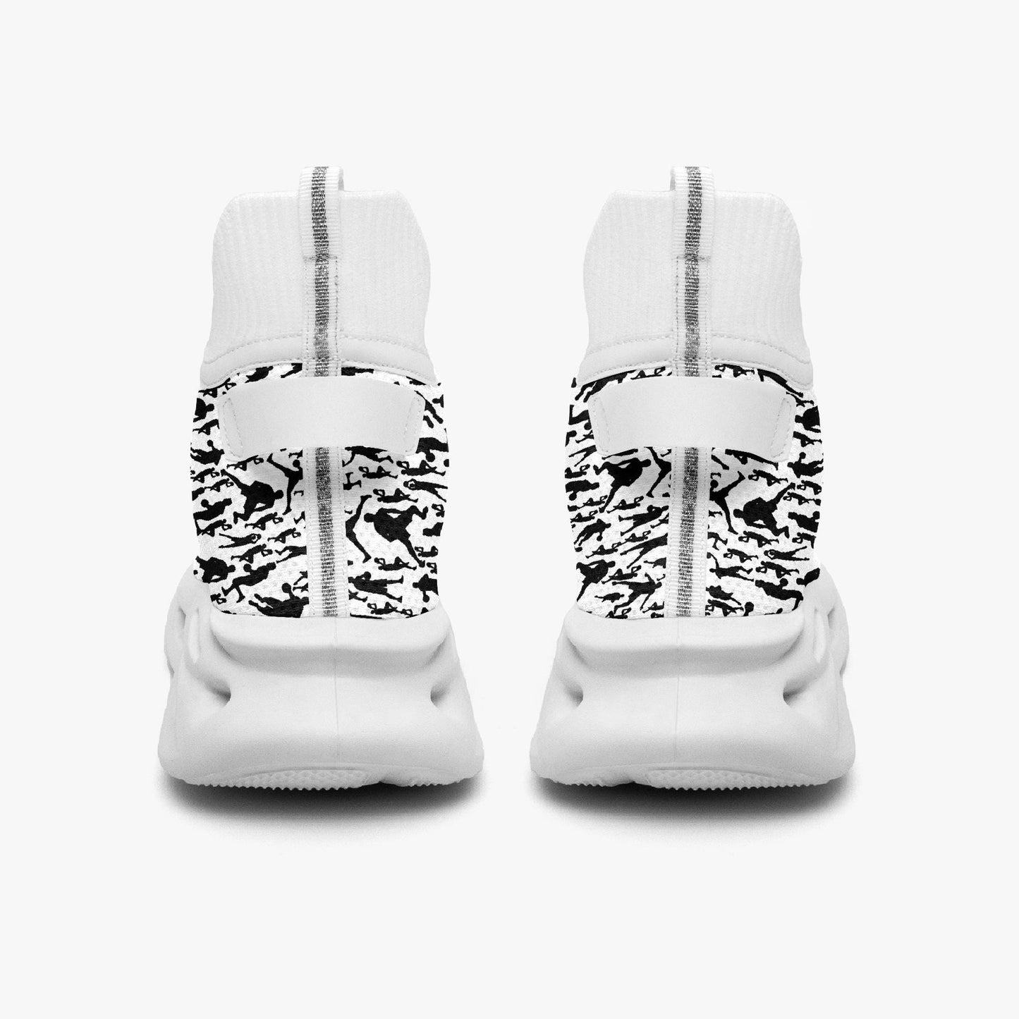 B-Ball Moves High-top Bounce Mesh Knit Sneakers