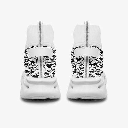 B-Ball Moves High-top Bounce Mesh Knit Sneakers