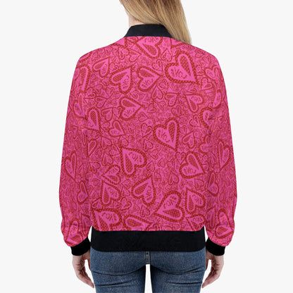 Hearts Of Love Women's Bomber Jacket