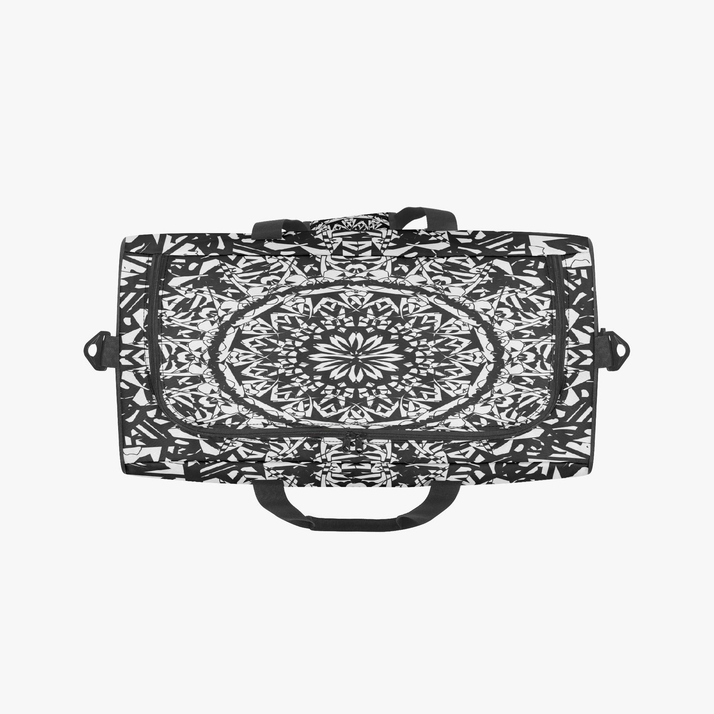 Flower BloomIn Black Duffel Bag