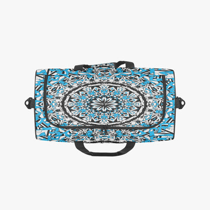 Flower Bloom In Blue Duffel Bag