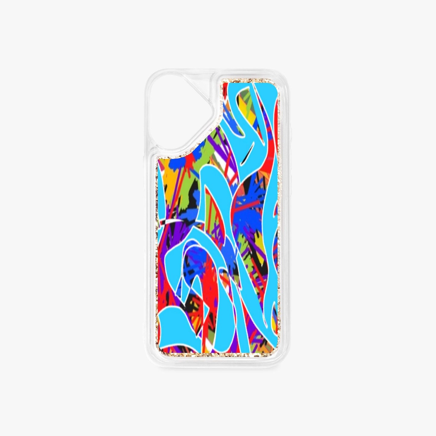 Blue FLOAT Abstract iPhone 16 Series Liquid Clear Cases