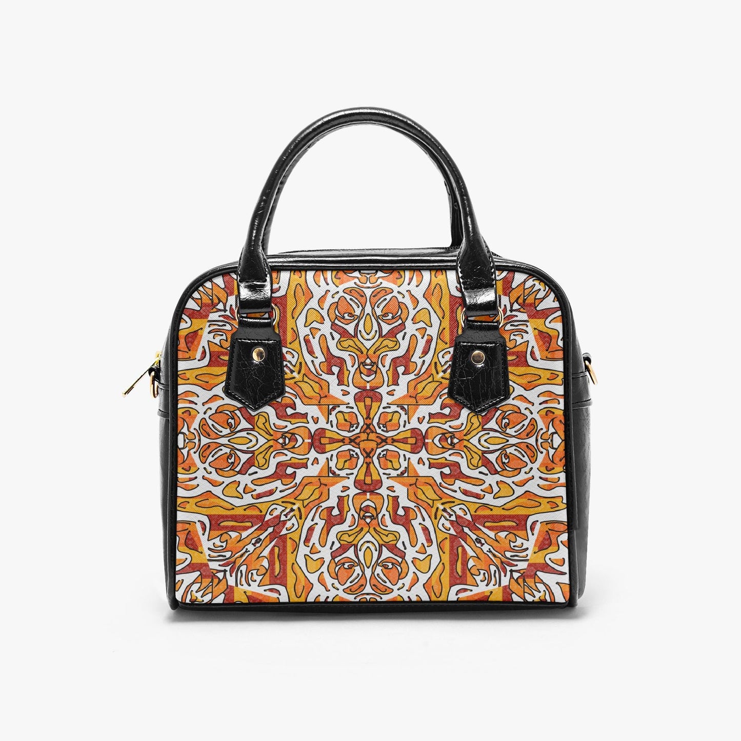 Heavenly Cross Casual Leather Saddle Bag