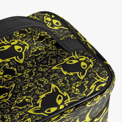 Black Yellow Mellow Travel Makeup Bag
