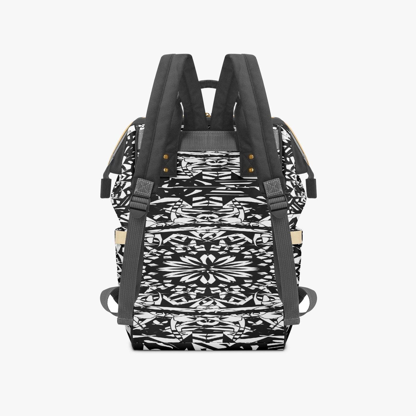 Flower Bloom In Black Baby Momaz Diaper Backpack