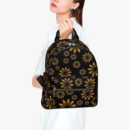 Flower Boomtelyah All Over Printed PU Backpack