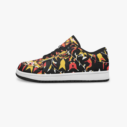 Grace Blossom Dunk Stylish Low-Top Leather Sneakers