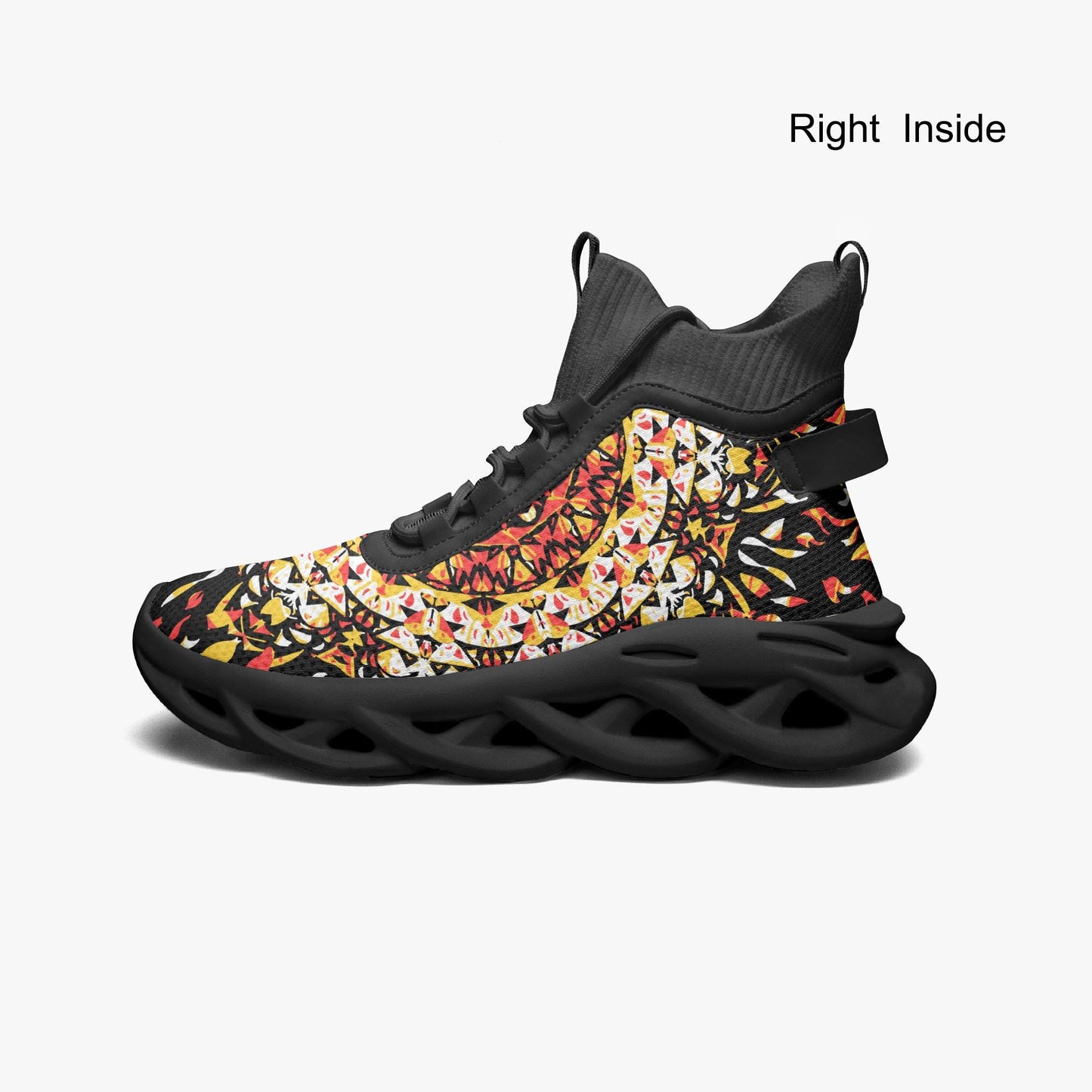 Grace Blossom High-top Bounce Mesh Knit Sneakers