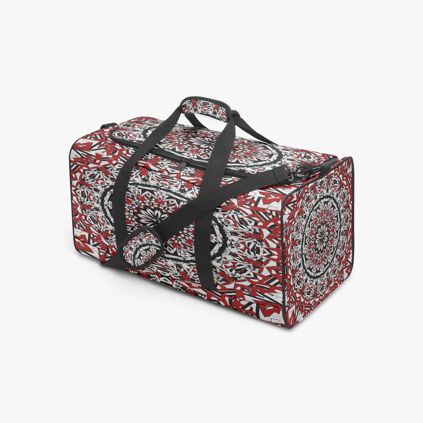 Flower Bloom In Red Duffel Bag