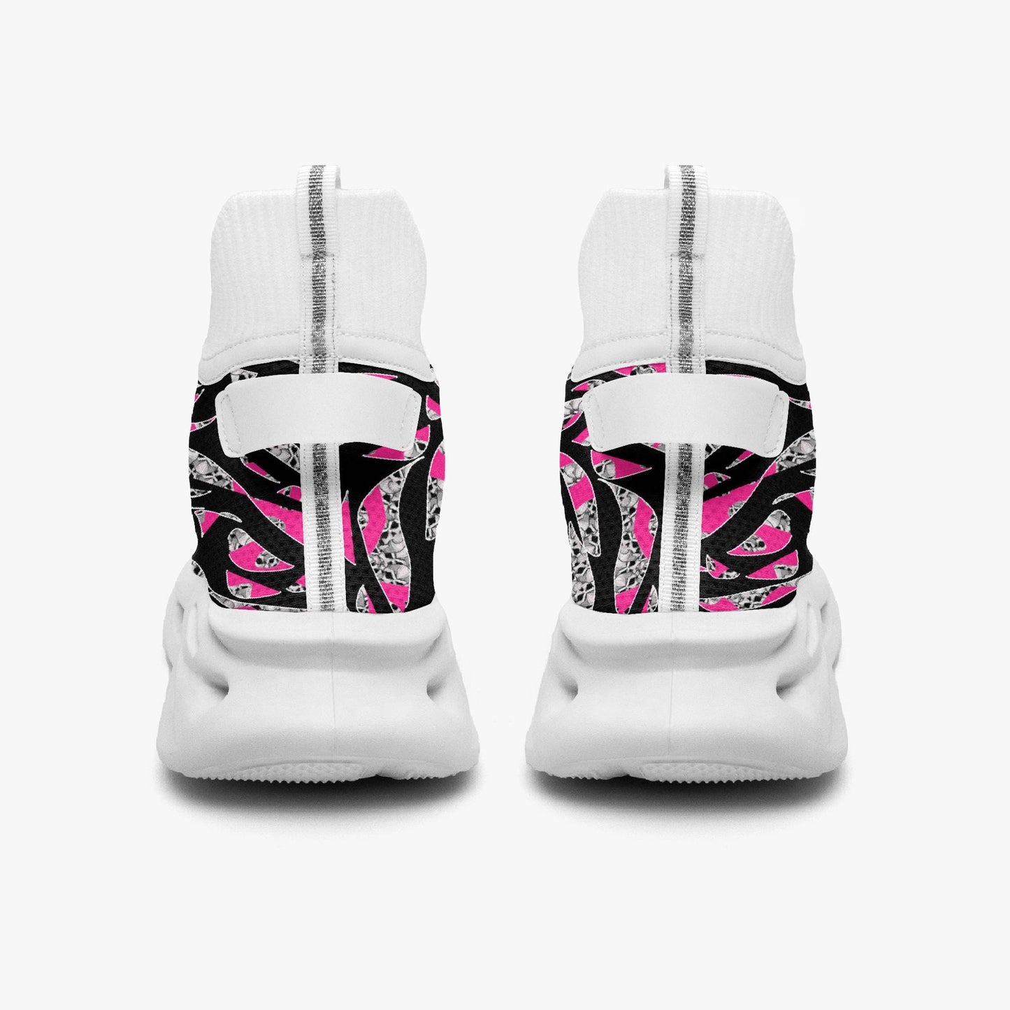 Skullfetti High-top Bounce Mesh Knit Sneakers
