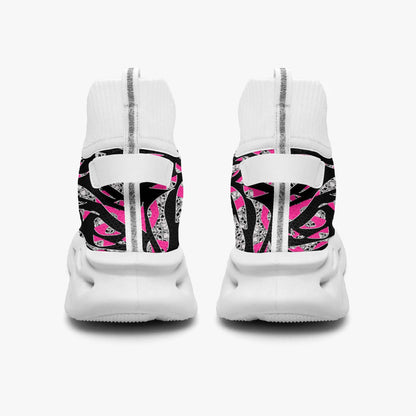 Skullfetti High-top Bounce Mesh Knit Sneakers
