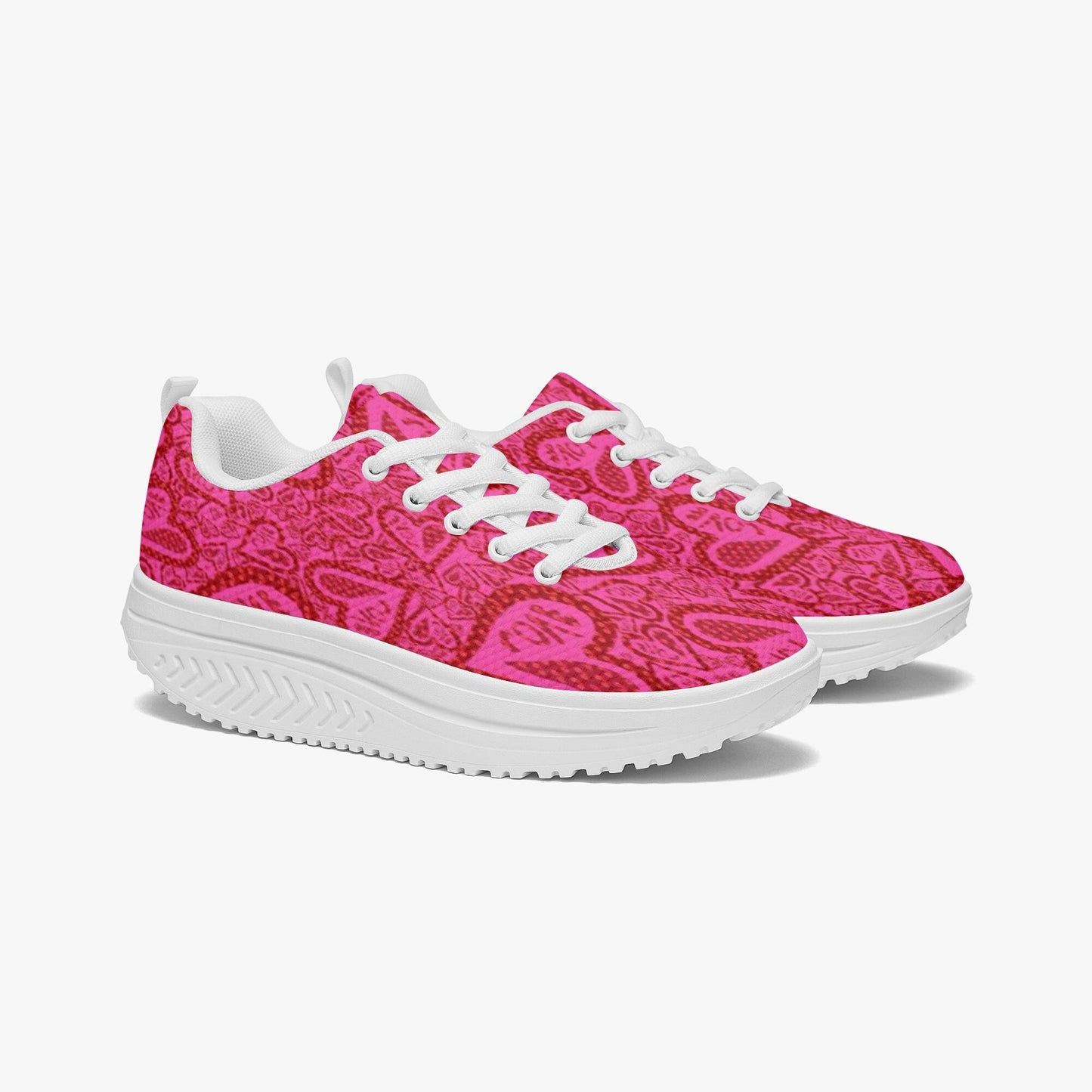 Hearts Of Love Casual Women’s Mesh Rocking Shoes
