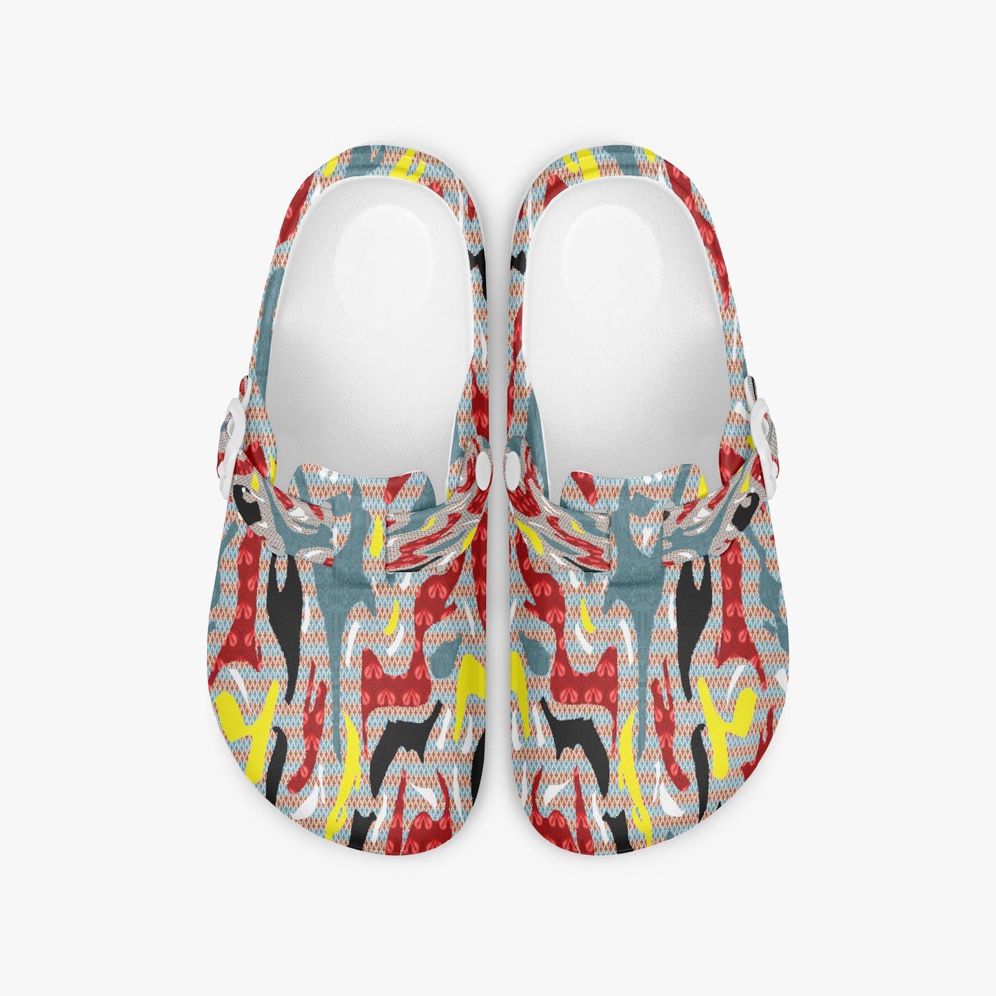 Vibrant Maze EVA Nurse Clogs
