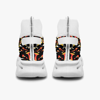 Grace Blossom High-top Bounce Mesh Knit Sneakers