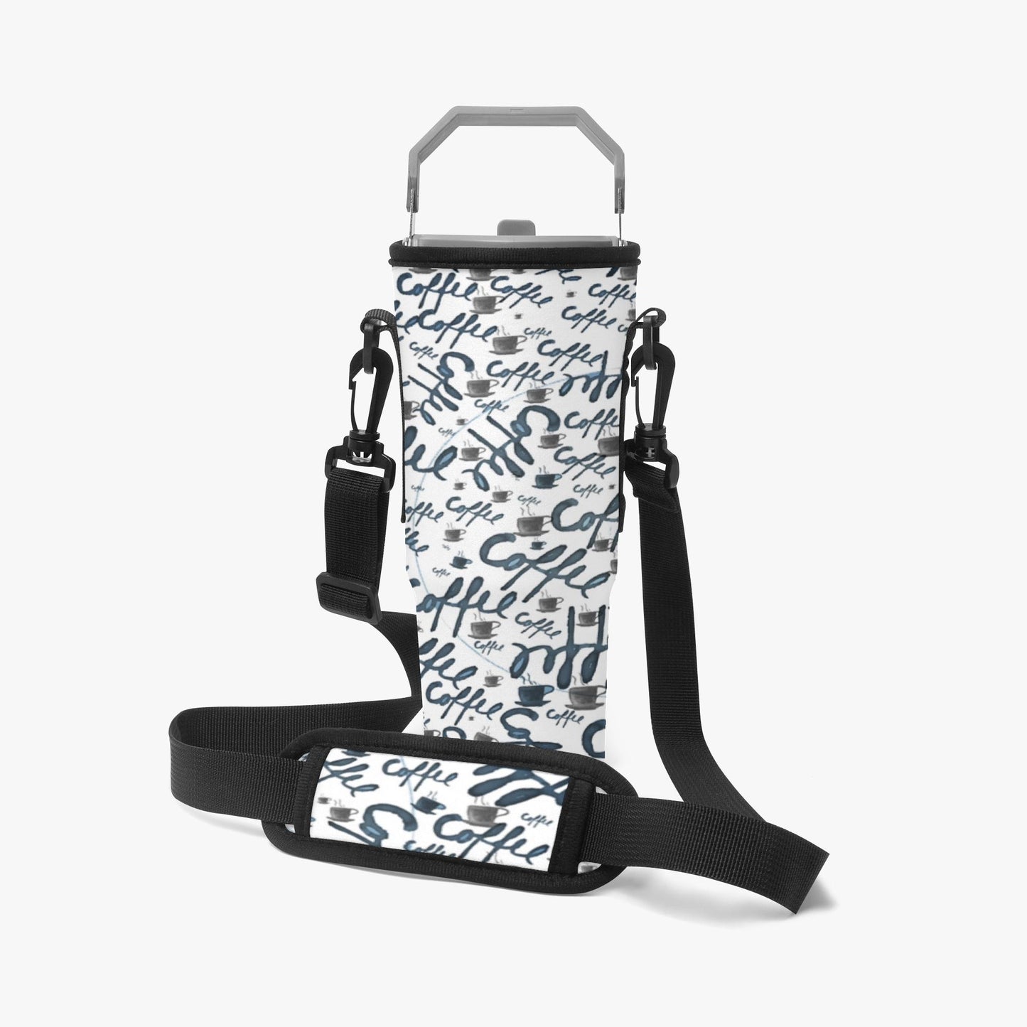 Coffee Tumbler Sleeve with Phone Holder
