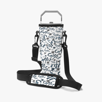 Coffee Tumbler Sleeve with Phone Holder
