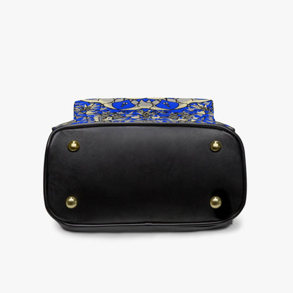 Blue Breeze All Over Printed PU Backpack